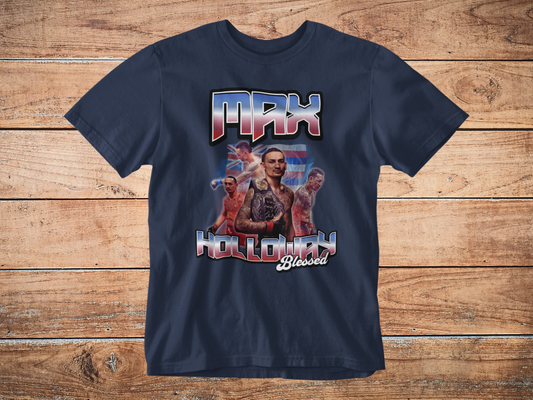 Max Holloway Vintage Graphic Tee Shirt