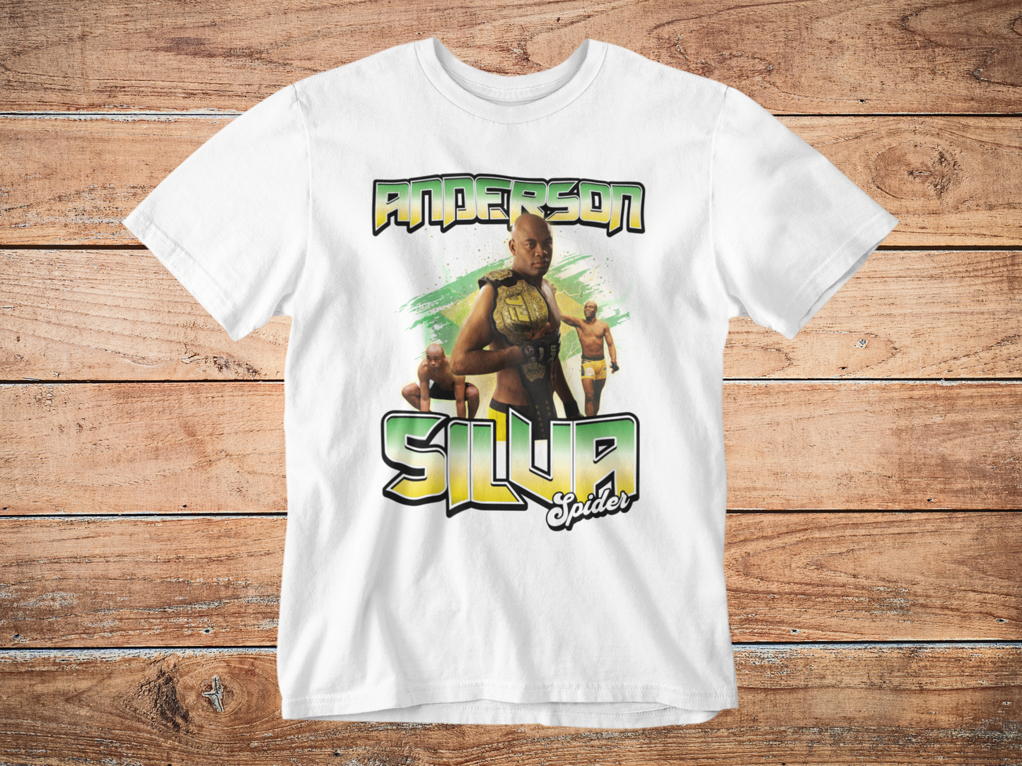 Anderson Silva Vintage Graphic Tee Shirt