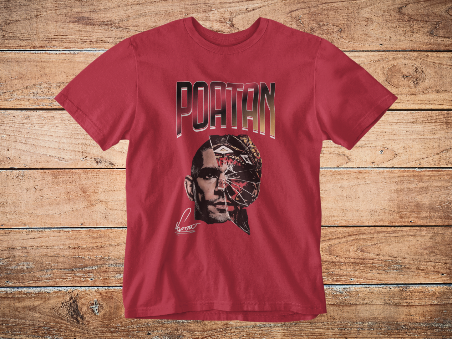 Alex Pereira Poatan Graphic Tee Shirt