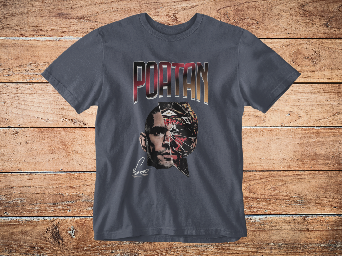 Alex Pereira Poatan Graphic Tee Shirt